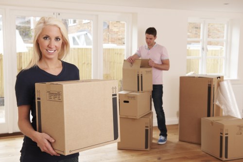 Professional movers handling furniture during an Eastcote relocation