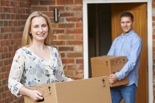 Loading furniture into a van for an Eastcote home or office move