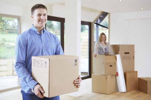 Loading furniture safely into a van for an Eastcote move