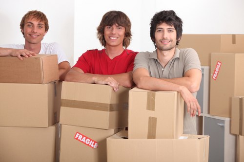 Loading items into a van for a local Eastcote move