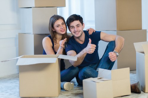 Removal van loading household items for an Eastcote property move