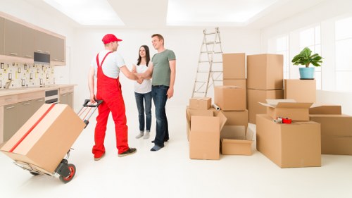 Local removal team handling furniture in Eastcote