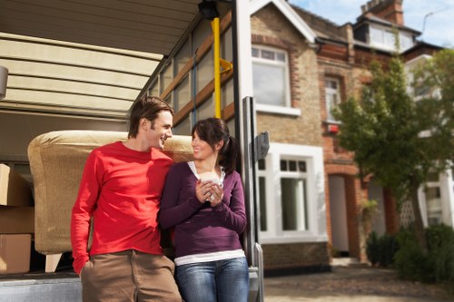 Local moving van helping with furniture and boxes in Eastcote